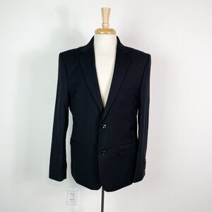 Soul Of London Men's 2 Button Closure Single Breasted Blazer Black Size 42R
